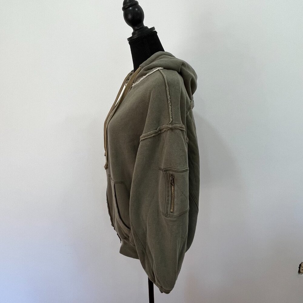 We The Free By Your Side Lined Hoodie, New, Green, XS - Picture 6 of 10